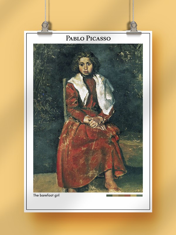 Pablo Picasso The barefoot girl Poster