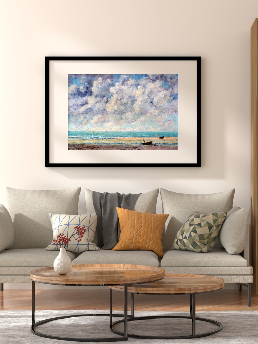 The Calm Sea  Tablo Sanatsal Ünlü Ressam Poster Çerçevesiz Yüksek Kalite Poster
