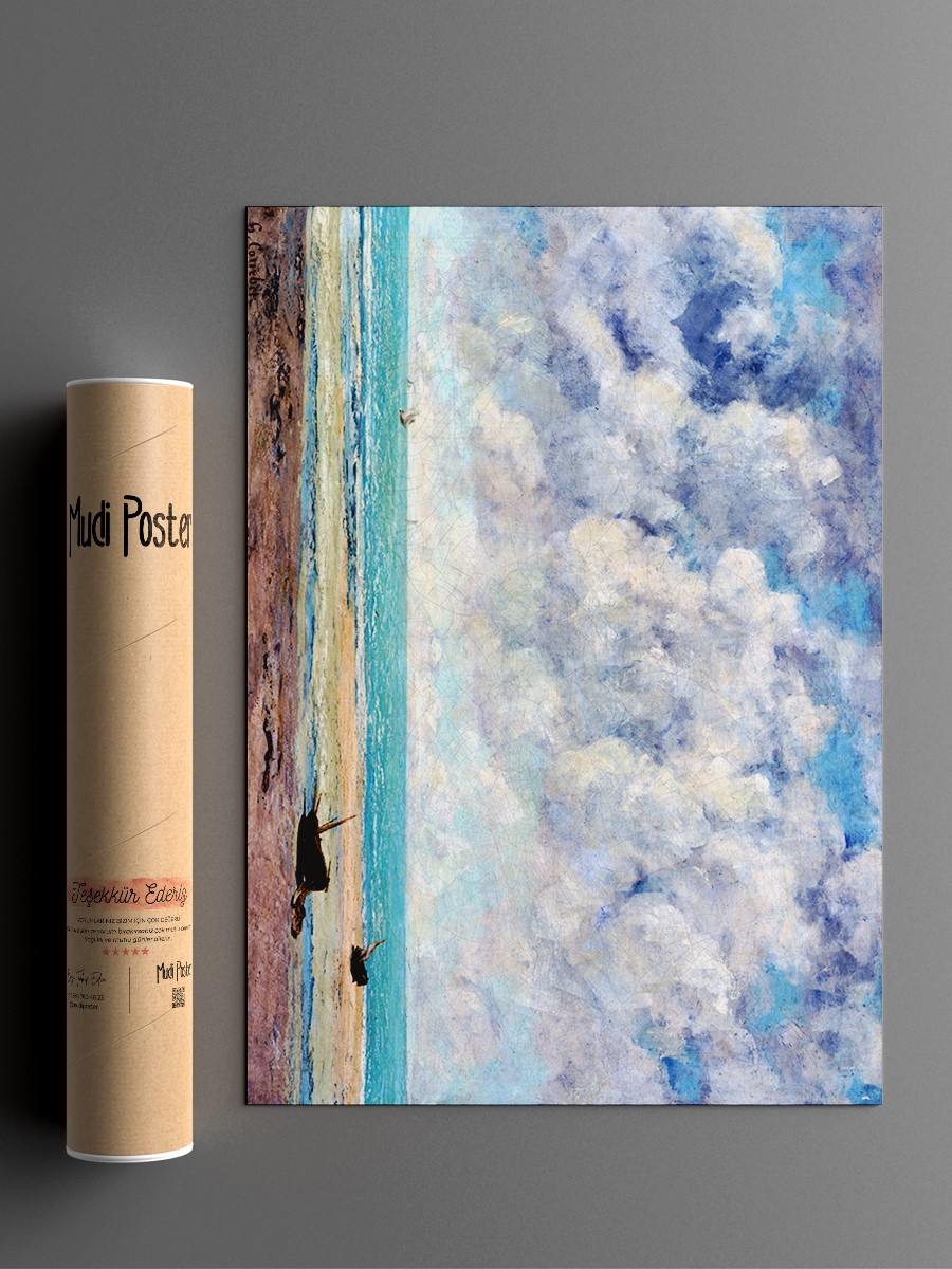 The Calm Sea  Tablo Sanatsal Ünlü Ressam Poster Çerçevesiz Yüksek Kalite Poster