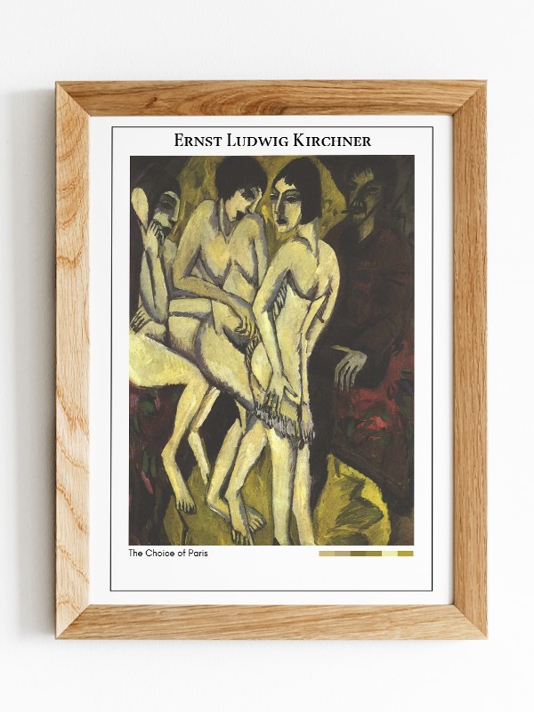 Ernst Ludwig Kirchner The Choice of Paris Poster