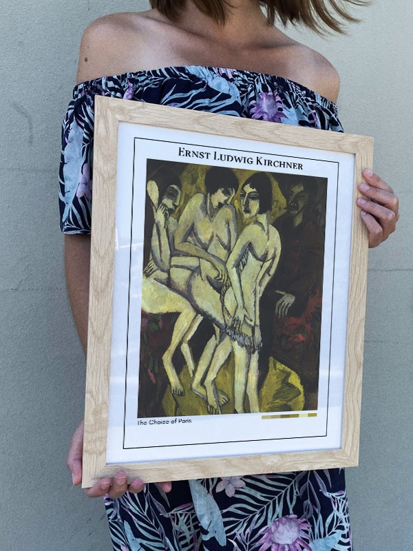 Ernst Ludwig Kirchner The Choice of Paris Poster
