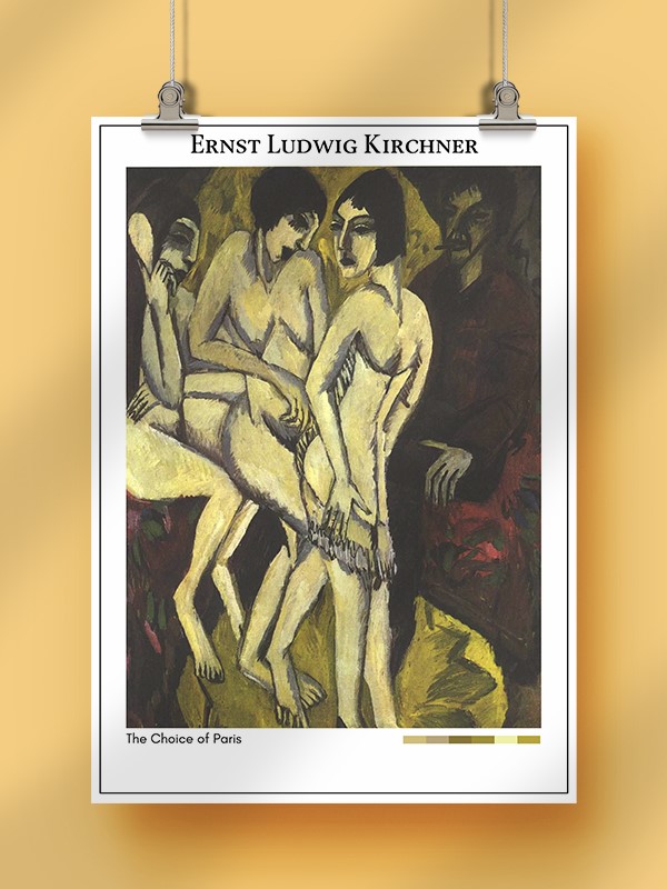 Ernst Ludwig Kirchner The Choice of Paris Poster