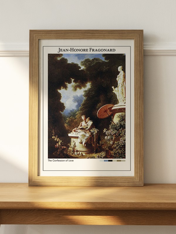 Jean-Honore Fragonard The Confession of Love Poster