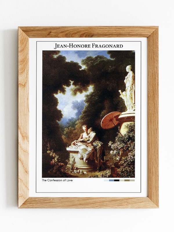 Jean-Honore Fragonard The Confession of Love Poster