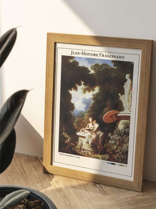Jean-Honore Fragonard The Confession of Love Poster