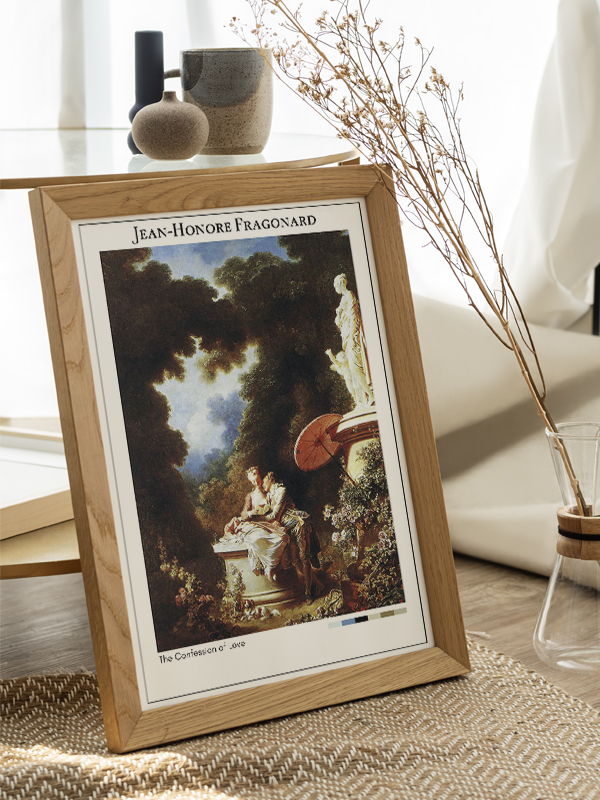 Jean-Honore Fragonard The Confession of Love Poster