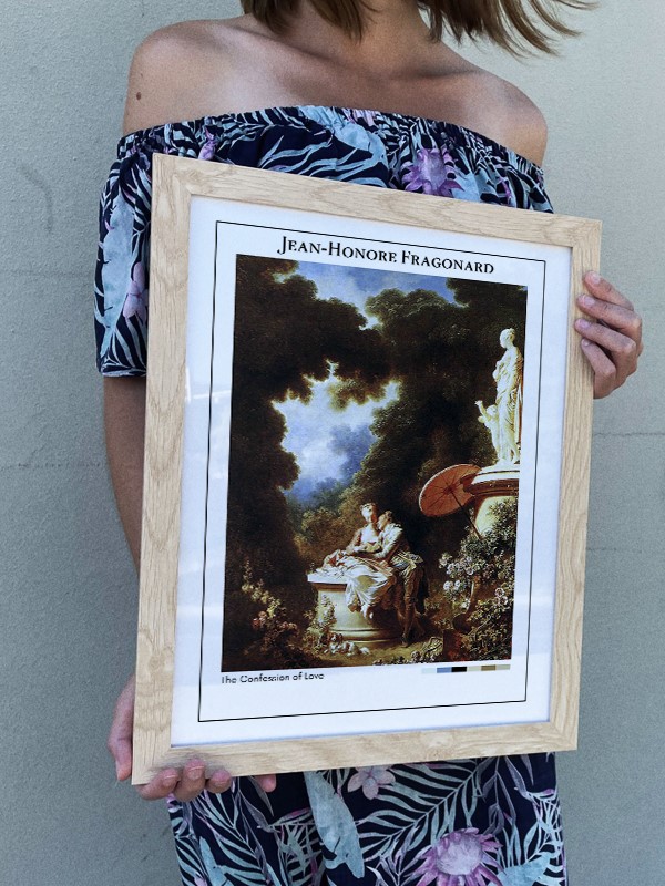 Jean-Honore Fragonard The Confession of Love Poster