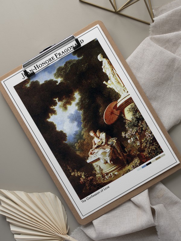 Jean-Honore Fragonard The Confession of Love Poster