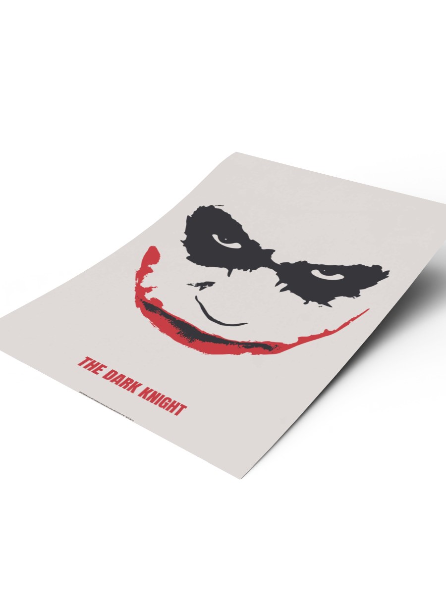 The Dark Knight minimalistic Poster, Çerçevesiz Tv Film Poster