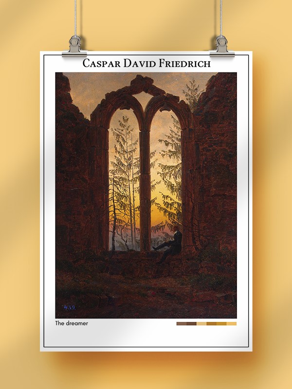 Caspar David Friedrich The dreamer Poster