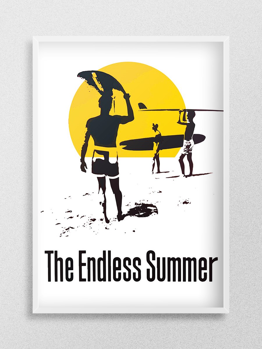 The Endless Summer Artwork Poster, Çerçevesiz Tv Film Poster