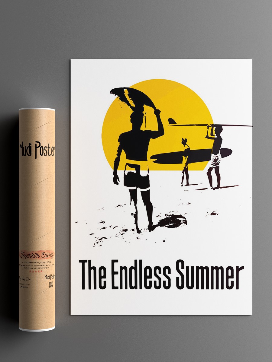 The Endless Summer Artwork Poster, Çerçevesiz Tv Film Poster