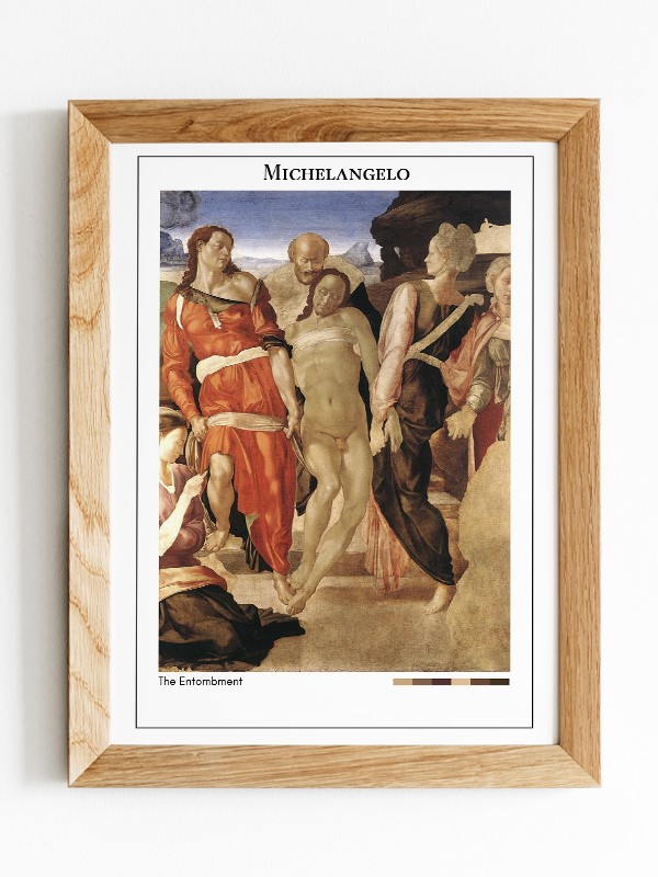 Michelangelo The Entombment Poster