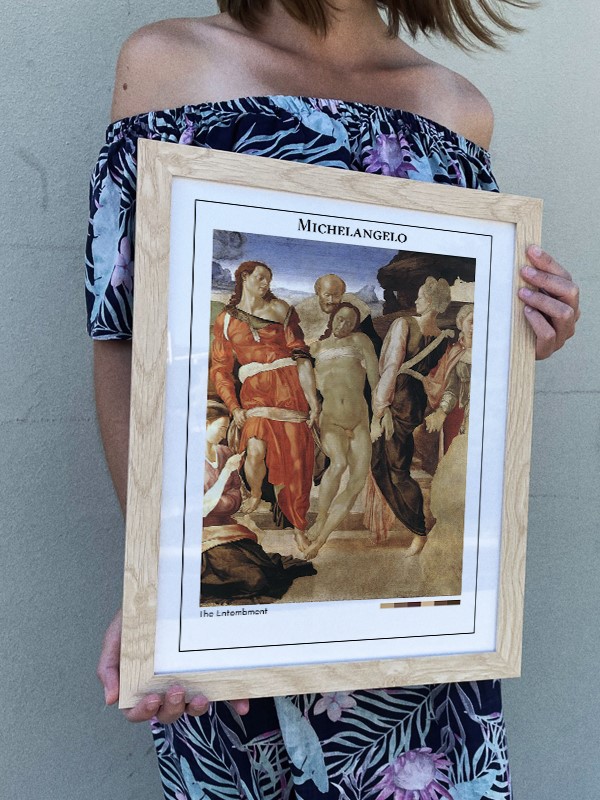 Michelangelo The Entombment Poster