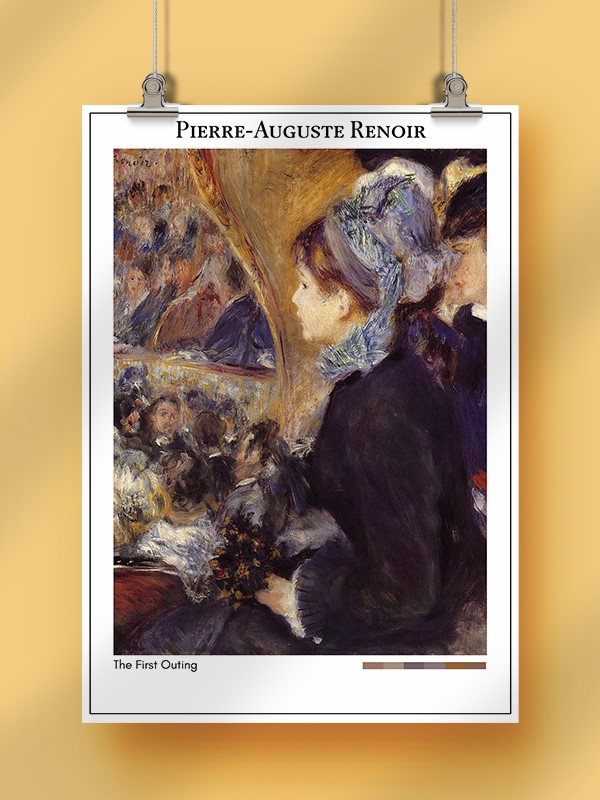 Pierre-Auguste Renoir The First Outing Poster