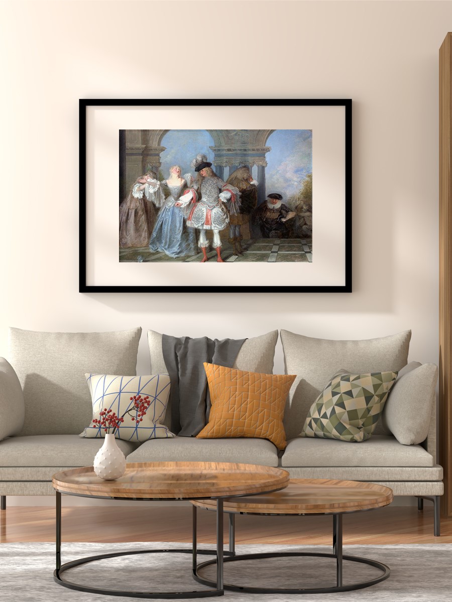 The French Comedians  Tablo Sanatsal Ünlü Ressam Poster Çerçevesiz Yüksek Kalite Poster