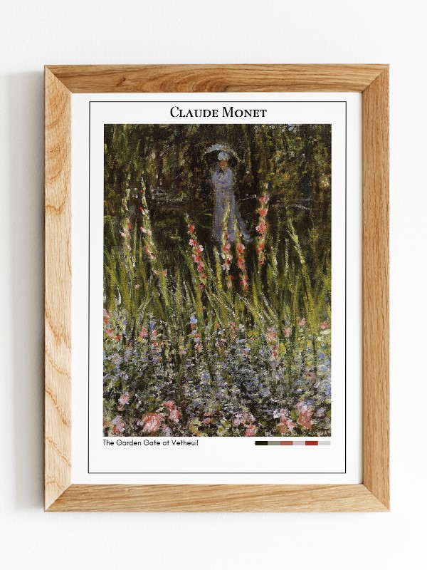 Claude Monet The Garden Gate at Vetheuil Poster