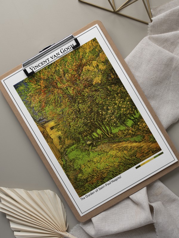Vincent van Gogh The Garden of Saint-Paul Hospital Poster