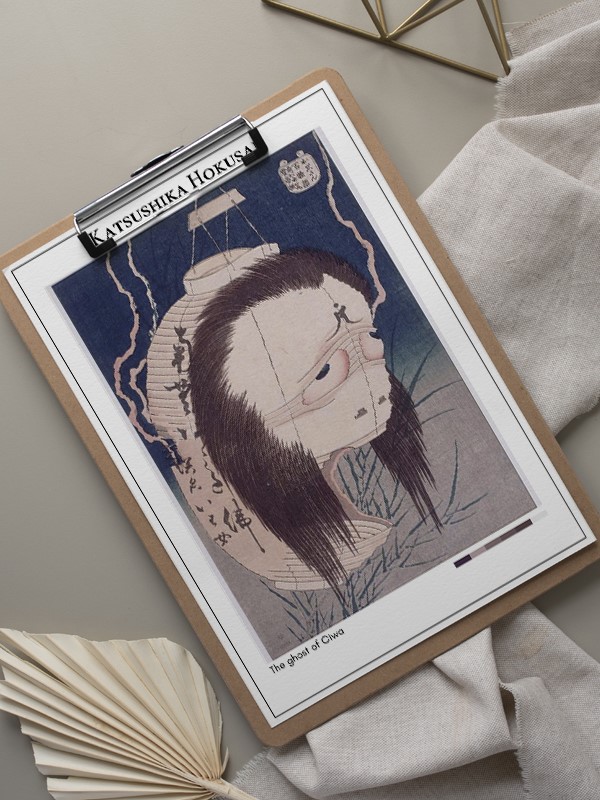 Katsushika Hokusai The ghost of Oiwa Poster