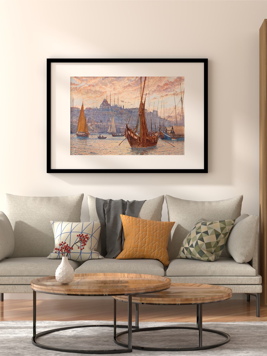 The Golden Horn Tablo Sanatsal Ünlü Ressam Poster Çerçevesiz Yüksek Kalite Poster