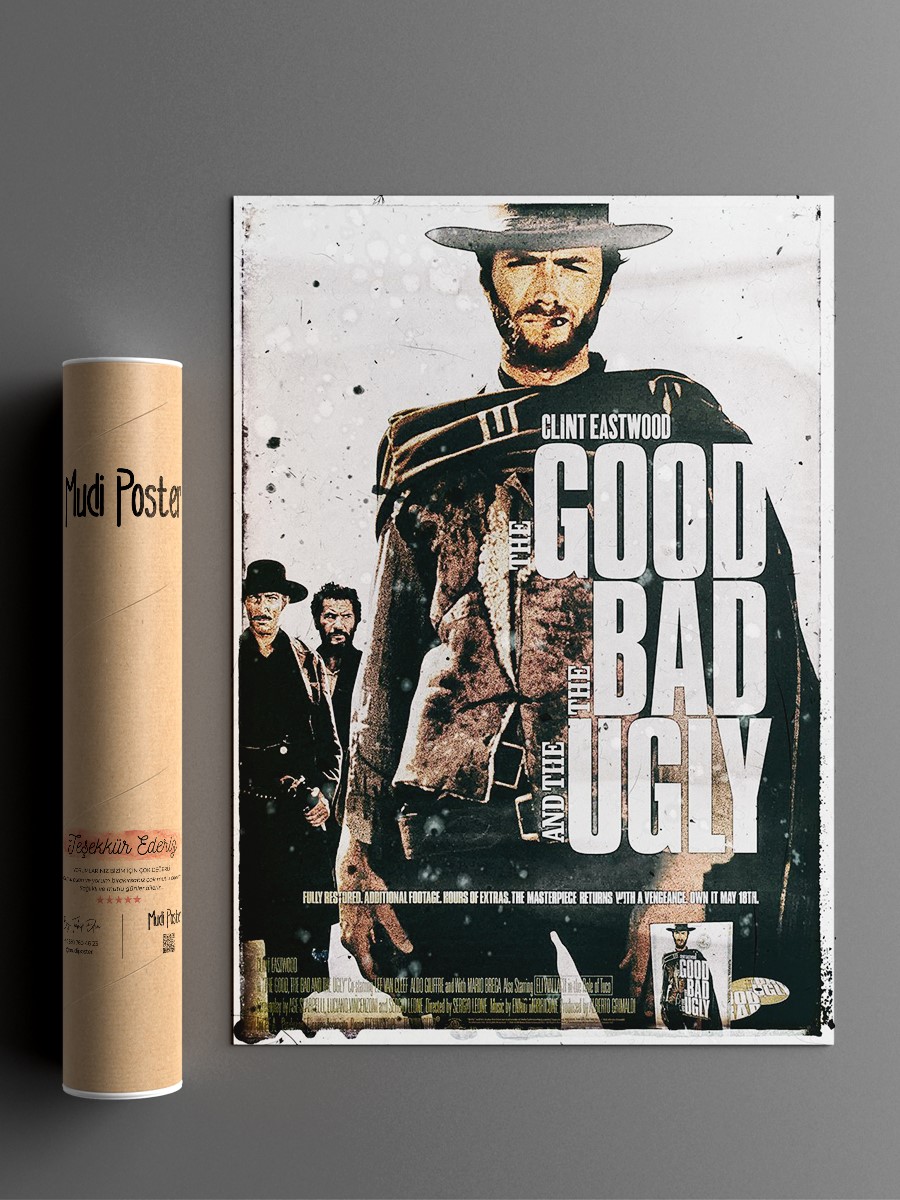 The good The bad The ugly Poster, Çerçevesiz Tv Film Poster