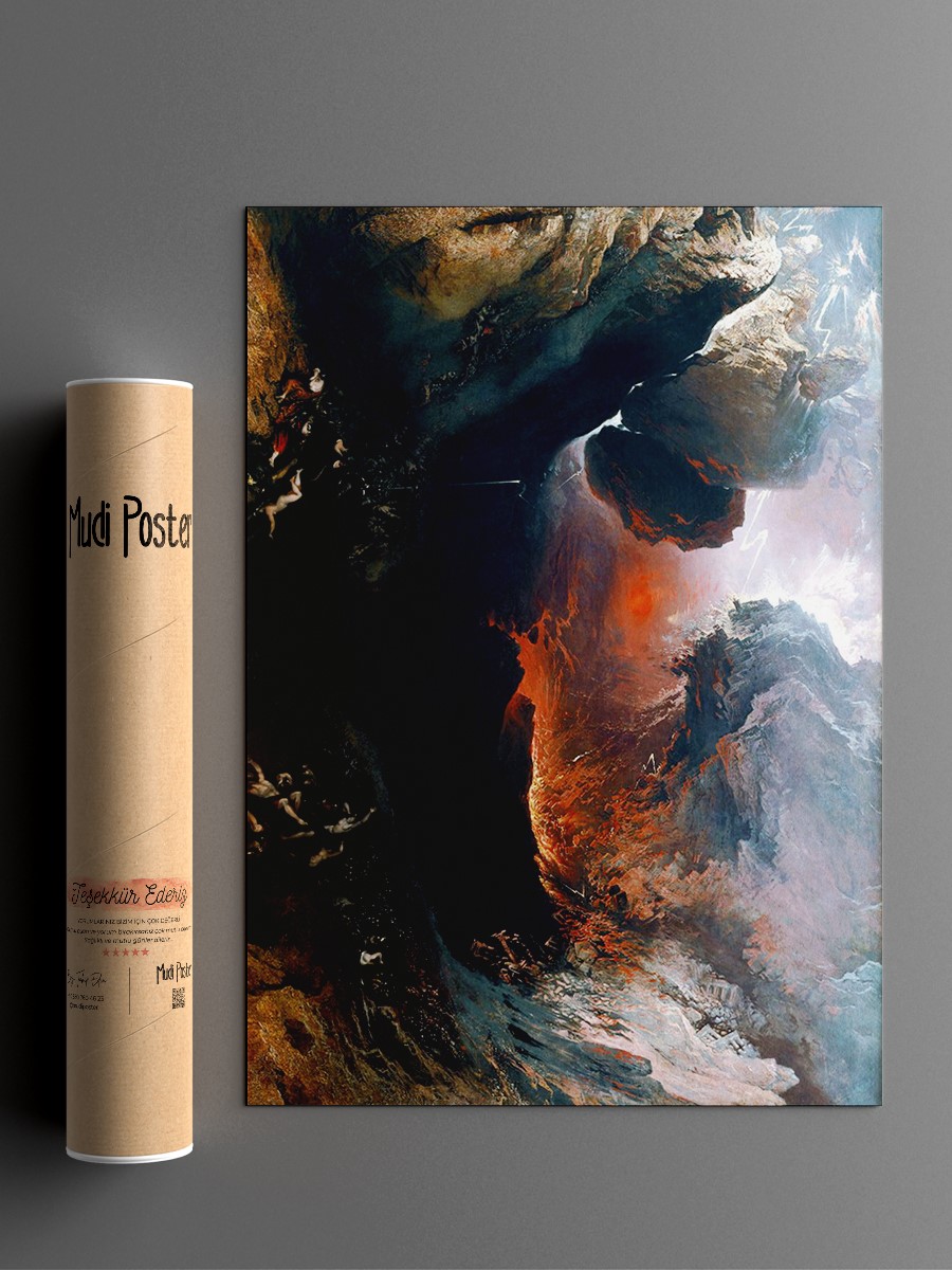 The Great Day of His Wrath Tablo Sanatsal Ünlü Ressam Poster Çerçevesiz Yüksek Kalite Poster