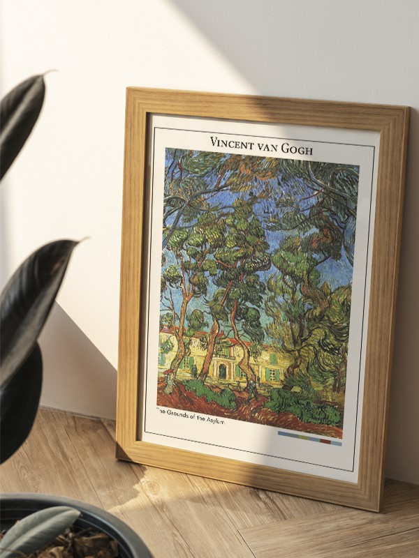 Vincent van Gogh The Grounds of the Asylum Poster