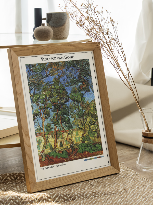 Vincent van Gogh The Grounds of the Asylum Poster
