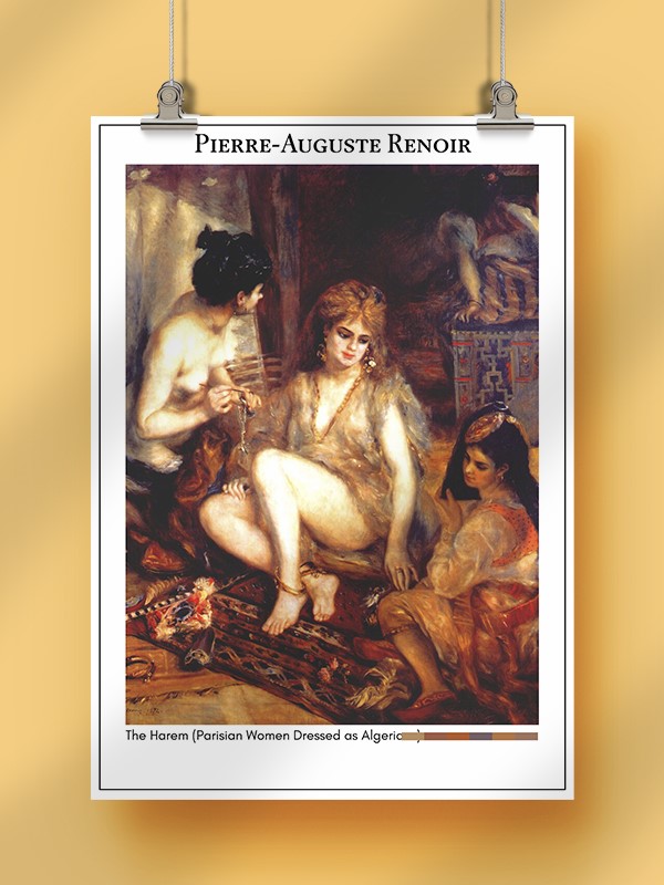 Pierre-Auguste Renoir The Harem (Parisian Women Dressed as Algerians) Poster