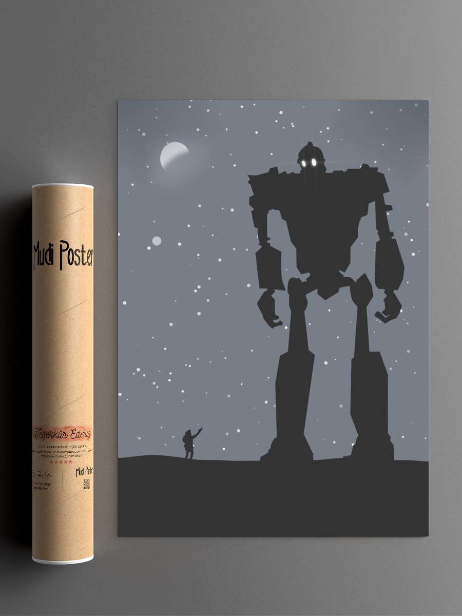 The Iron Giant Anime Poster Çerçevesiz Yüksek Kalite Anime Duvar Poster