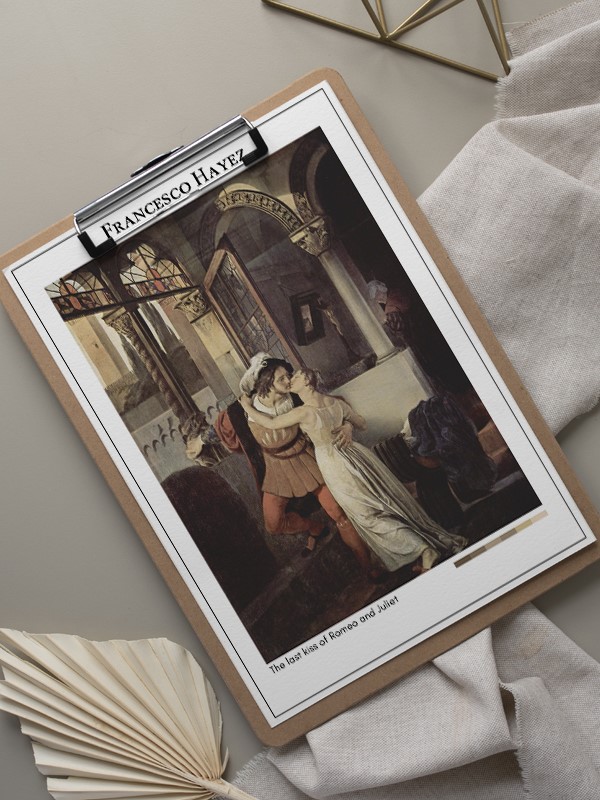 Francesco Hayez The last kiss of Romeo and Juliet Poster