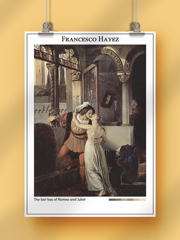 Francesco Hayez The last kiss of Romeo and Juliet Poster