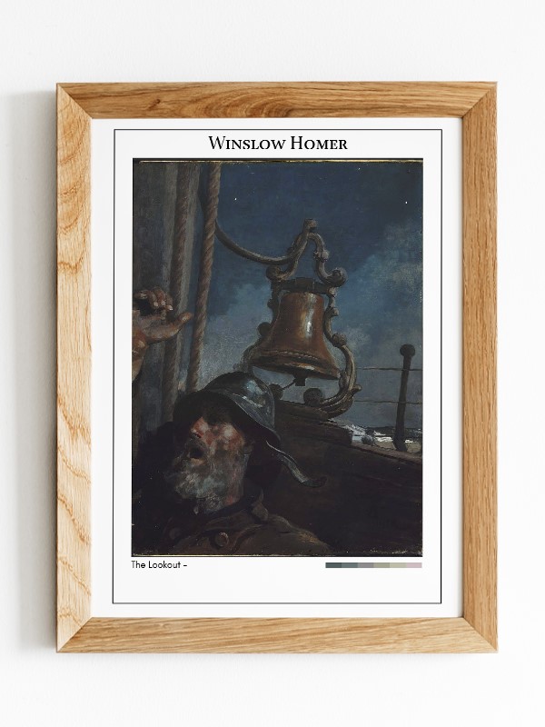 Winslow Homer The Lookout –  Poster