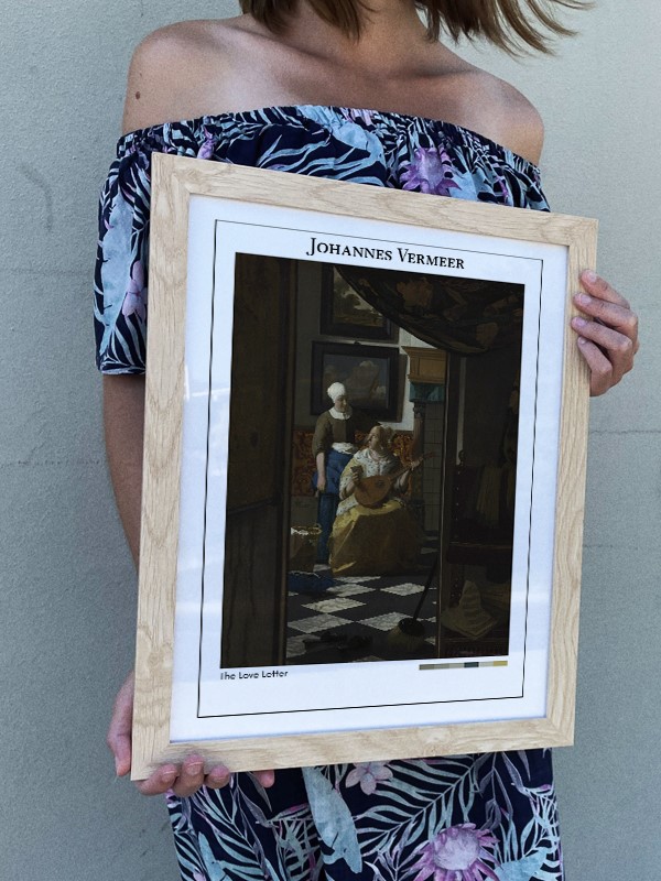 Johannes Vermeer The Love Letter Poster