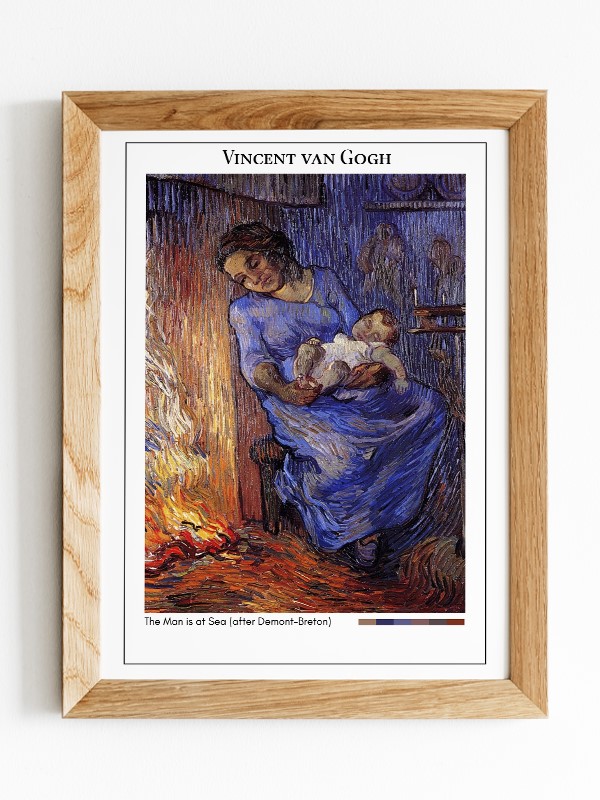 Vincent van Gogh The Man is at Sea (after Demont-Breton) Poster