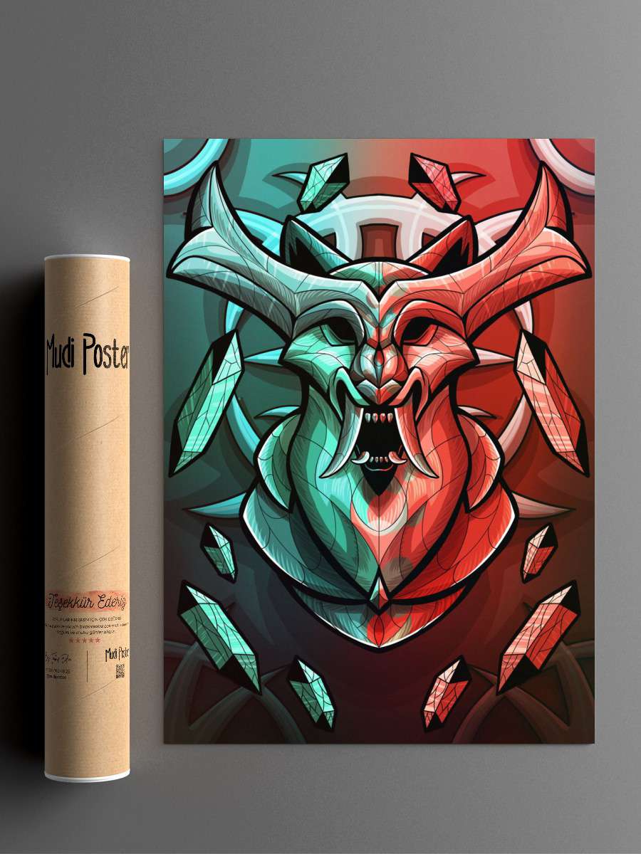 The mighty Hunllef Anime Poster Çerçevesiz Yüksek Kalite Anime Duvar Poster