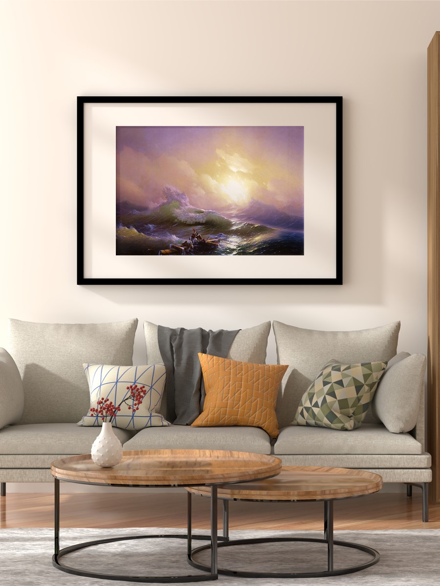 The Ninth Wave Tablo Sanatsal Ünlü Ressam Poster Çerçevesiz Yüksek Kalite Poster