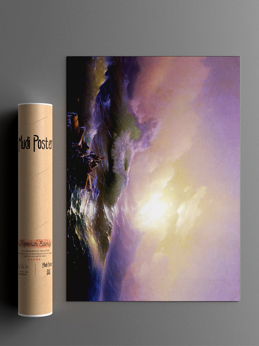 The Ninth Wave Tablo Sanatsal Ünlü Ressam Poster Çerçevesiz Yüksek Kalite Poster
