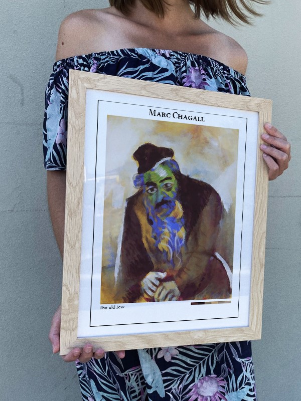 Marc Chagall The old Jew Poster