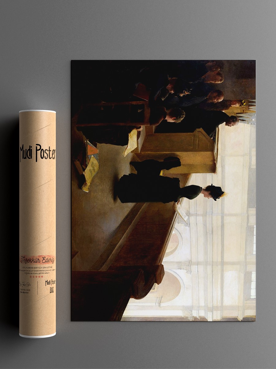 The Organ Rehearsal Tablo Sanatsal Ünlü Ressam Poster Çerçevesiz Yüksek Kalite Poster