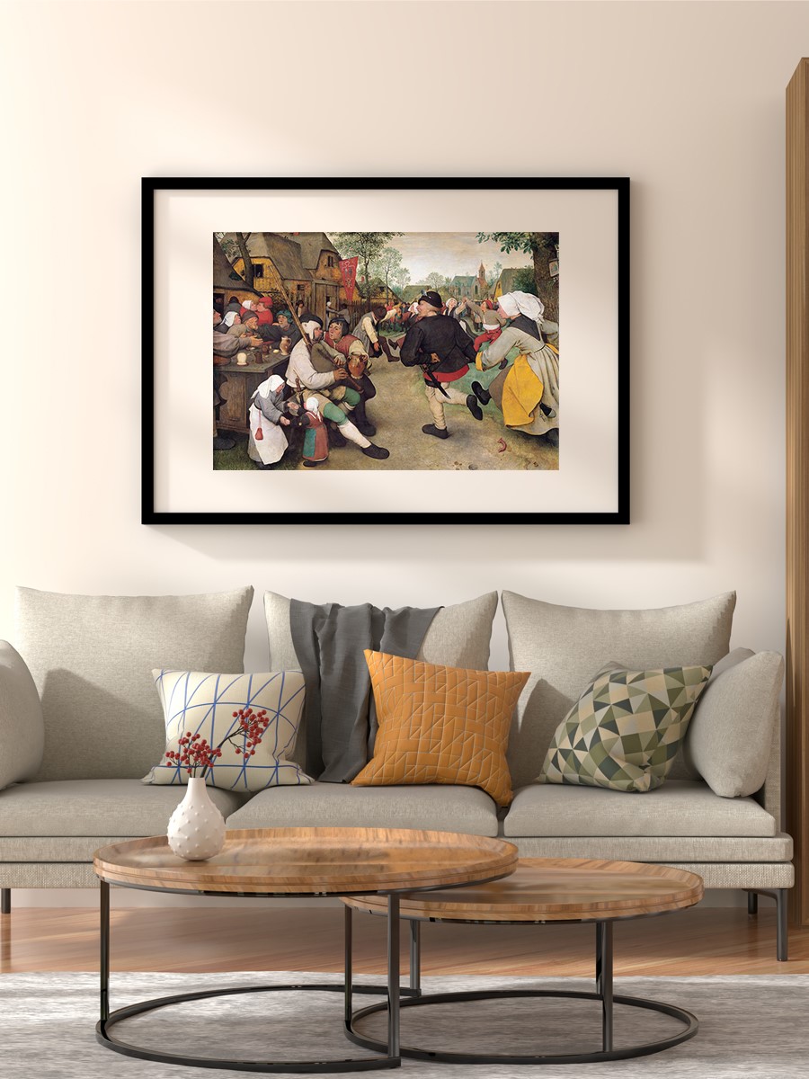 The Peasant Dance Tablo Sanatsal Ünlü Ressam Poster Çerçevesiz Yüksek Kalite Poster