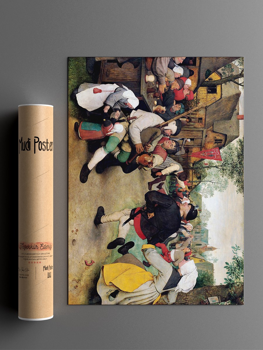 The Peasant Dance Tablo Sanatsal Ünlü Ressam Poster Çerçevesiz Yüksek Kalite Poster