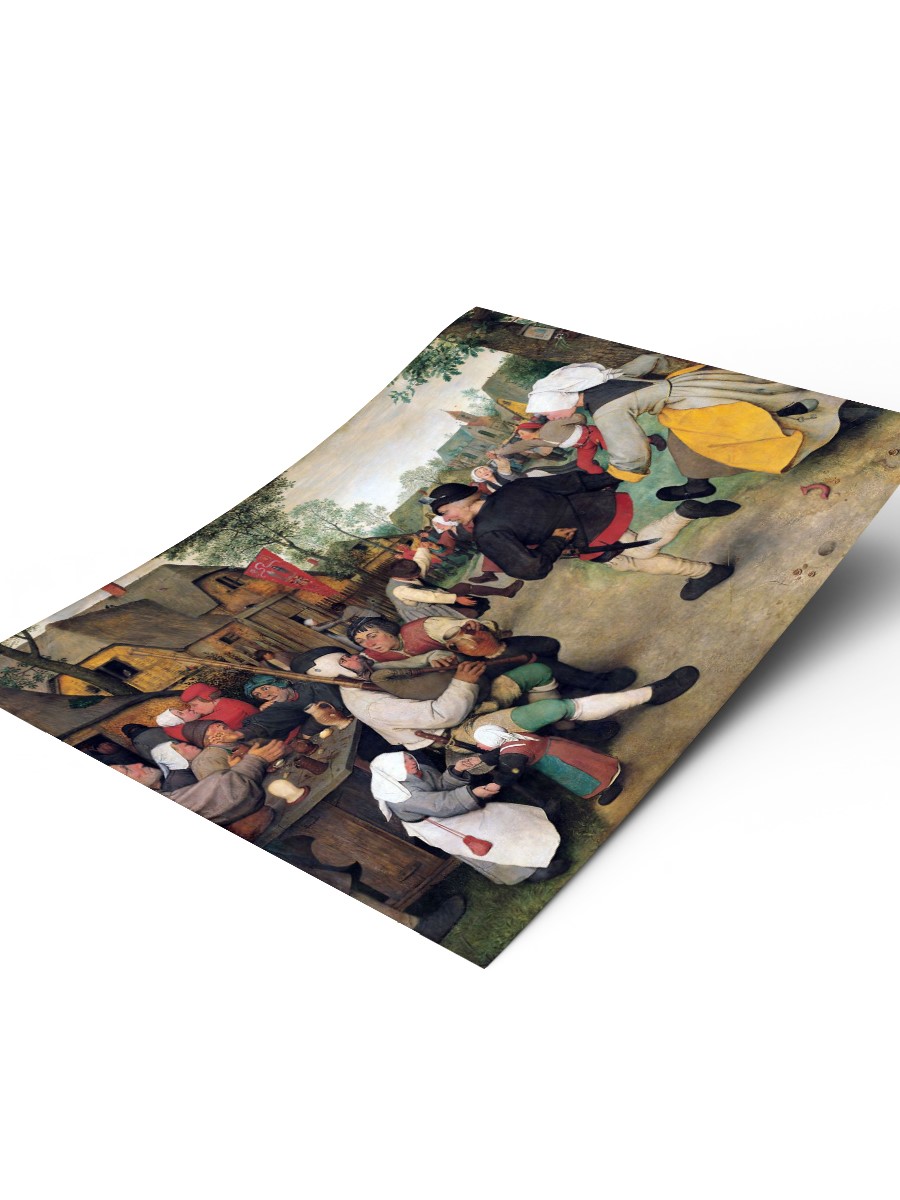 The Peasant Dance Tablo Sanatsal Ünlü Ressam Poster Çerçevesiz Yüksek Kalite Poster