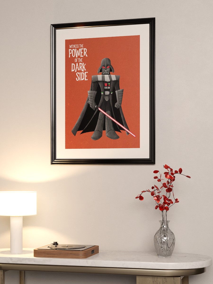 The power of the dark side Poster, Çerçevesiz Tv Film Poster