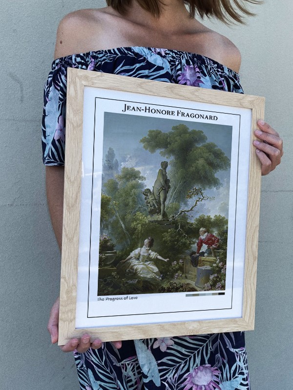 Jean-Honore Fragonard The Progress of Love Poster
