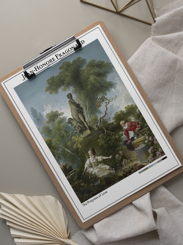 Jean-Honore Fragonard The Progress of Love Poster