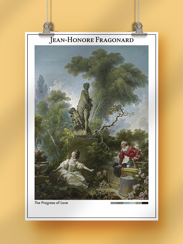 Jean-Honore Fragonard The Progress of Love Poster