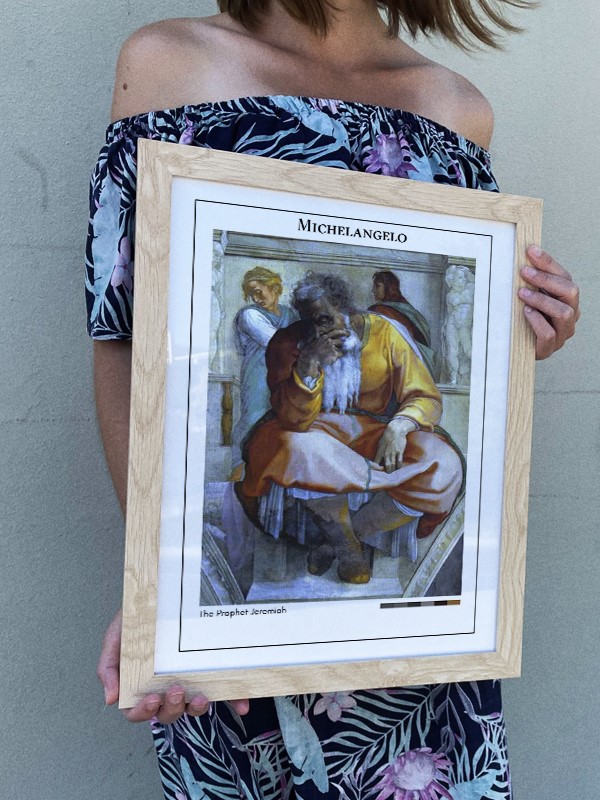 Michelangelo The Prophet Jeremiah Poster