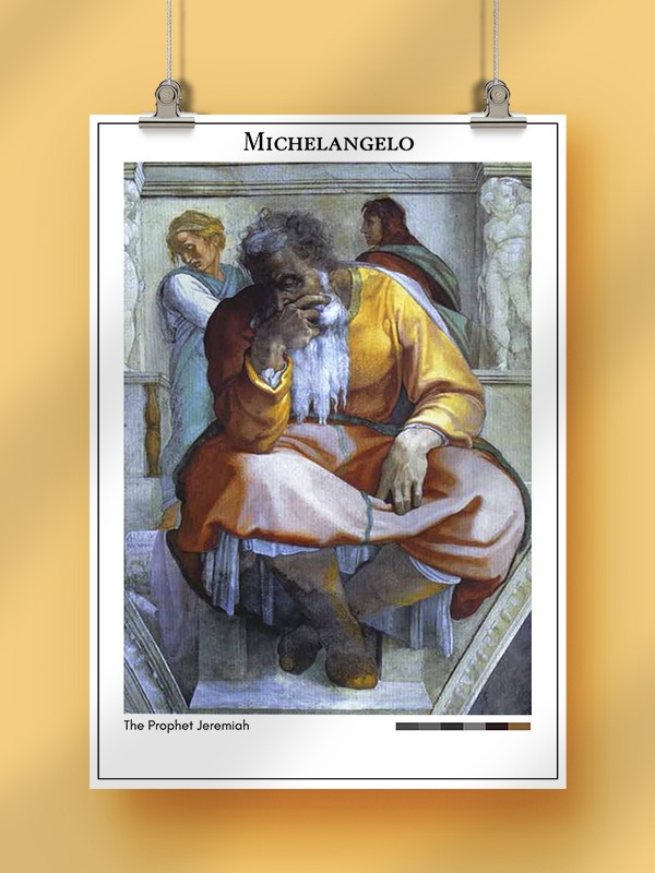 Michelangelo The Prophet Jeremiah Poster