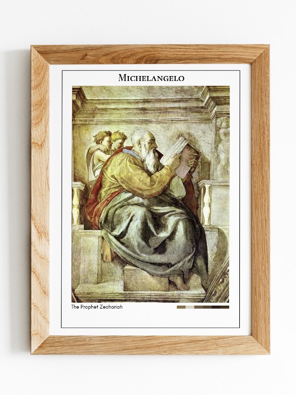 Michelangelo The Prophet Zechariah Poster